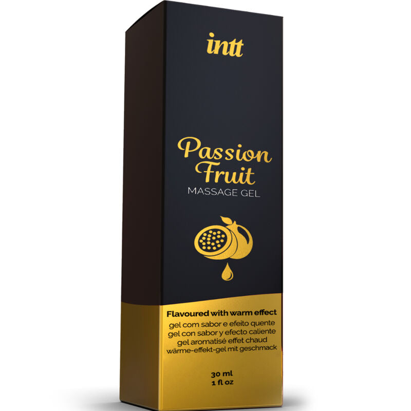 INTT – Gel de Massage SAVEUR FRUIT DE LA PASSION AVEC EFFET CHALEUR