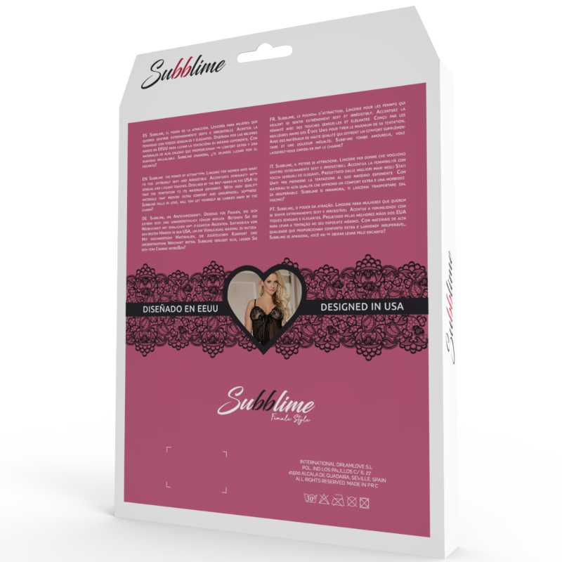 SUBBLIME - FETISH SHORT-SLEEVED TEDDY L/XL