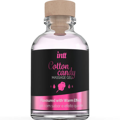 INTT – Gel de Massage  SAVEUR COTTON BABE À PAPA ET EFFET CHAUFFANT