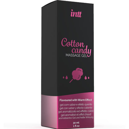 INTT – Gel de Massage  SAVEUR COTTON BABE À PAPA ET EFFET CHAUFFANT