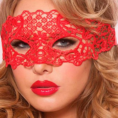 Masque Dentelle Rouge Charme Intense & Finition Délicate