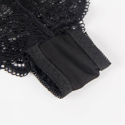 SUBBLIME - S/M *CHEMISIER DE NUIT EN SOIE ET DENTELLE + CULOTTE NOIRE S/M