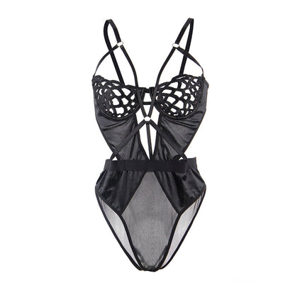SUBBLIME - S/M *BLACK LACE SEXY BODYSUIT