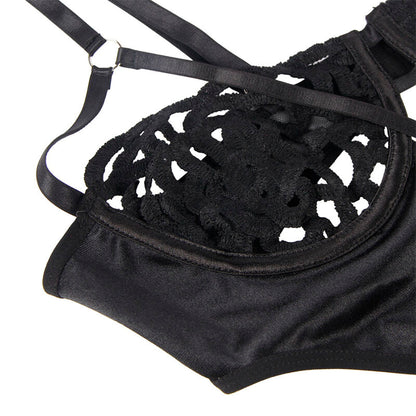 SUBBLIME - S/M *BLACK LACE SEXY BODYSUIT
