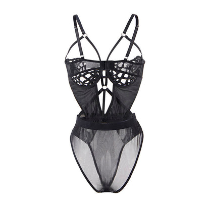 SUBBLIME - S/M *BLACK LACE SEXY BODYSUIT