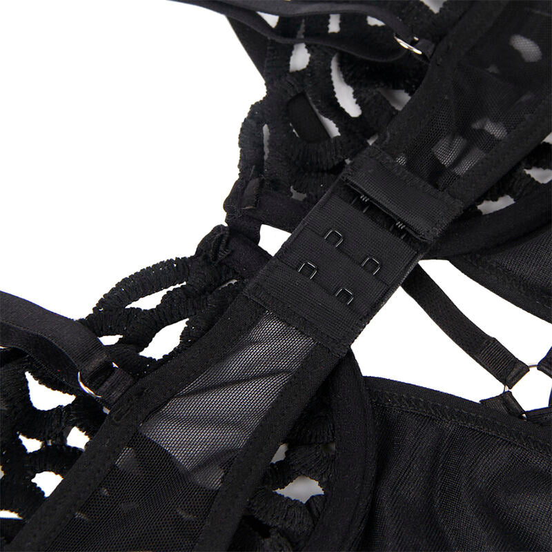 SUBBLIME - S/M *BLACK LACE SEXY BODYSUIT