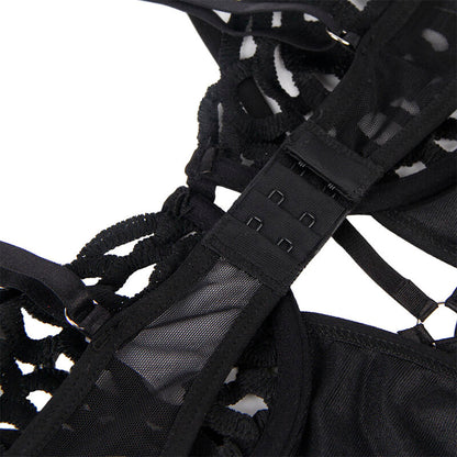 SUBBLIME - S/M *BLACK LACE SEXY BODYSUIT