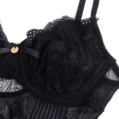 SUBBLIME - S/M *BODY EN DENTELLE AVEC FERMETURE EN BAS NOIR