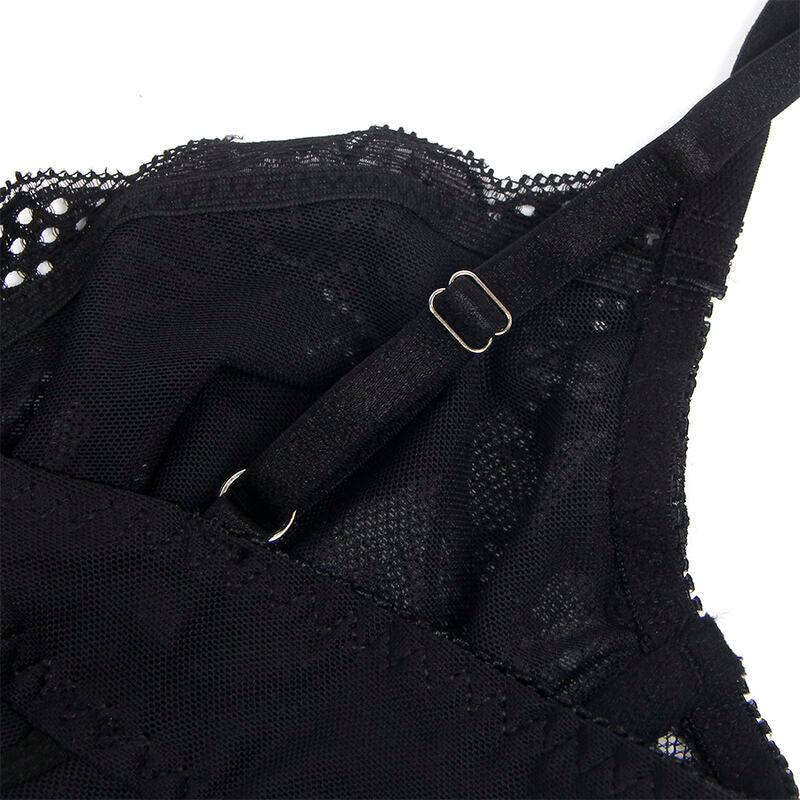 SUBBLIME - S/M *BODY EN DENTELLE AVEC FERMETURE EN BAS NOIR