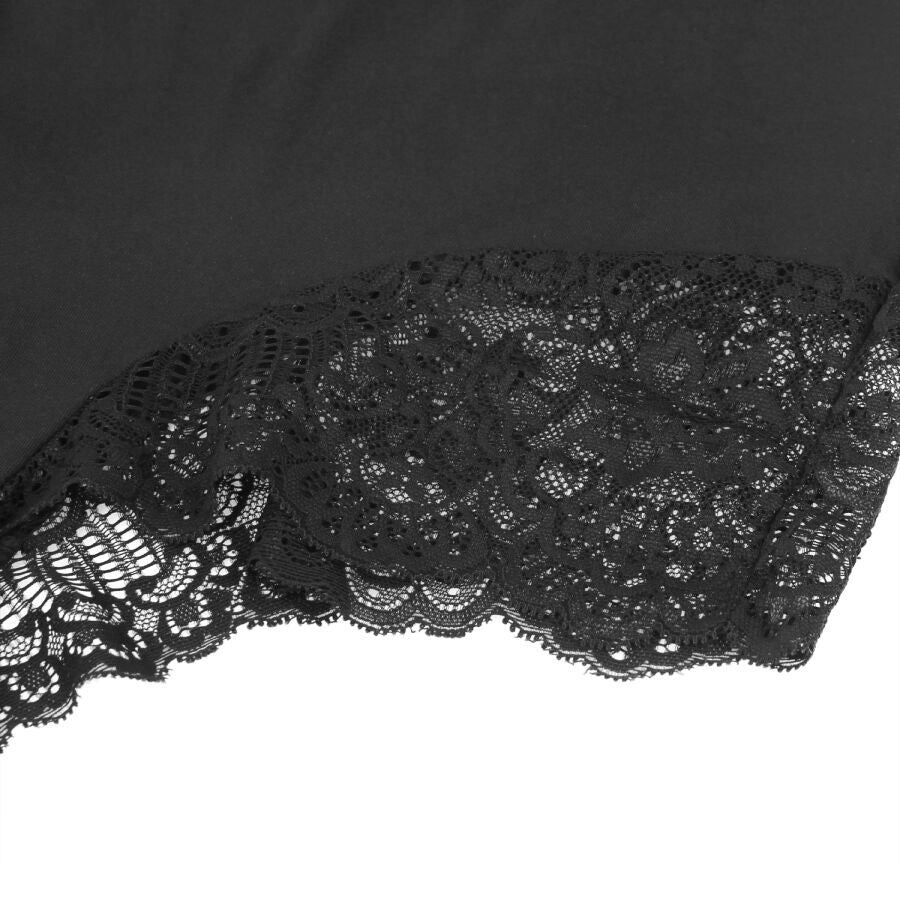 SUBBLIME - S/M *TEDDY DÉTAIL DENTELLE FLORALE NOIR