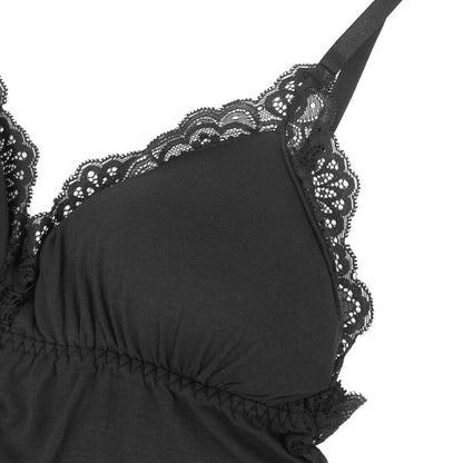 SUBBLIME -  L/XL *TEDDY DÉTAIL DENTELLE FLORALE NOIR