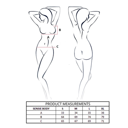 PASSION - SENSIE BODY BURGUNDY S/M