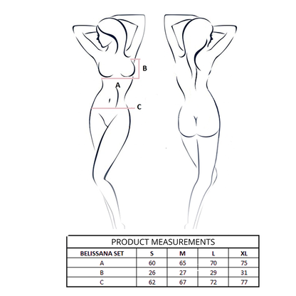 PASSION - BELISSANA PURPLE BRA + THONG SET L/XL