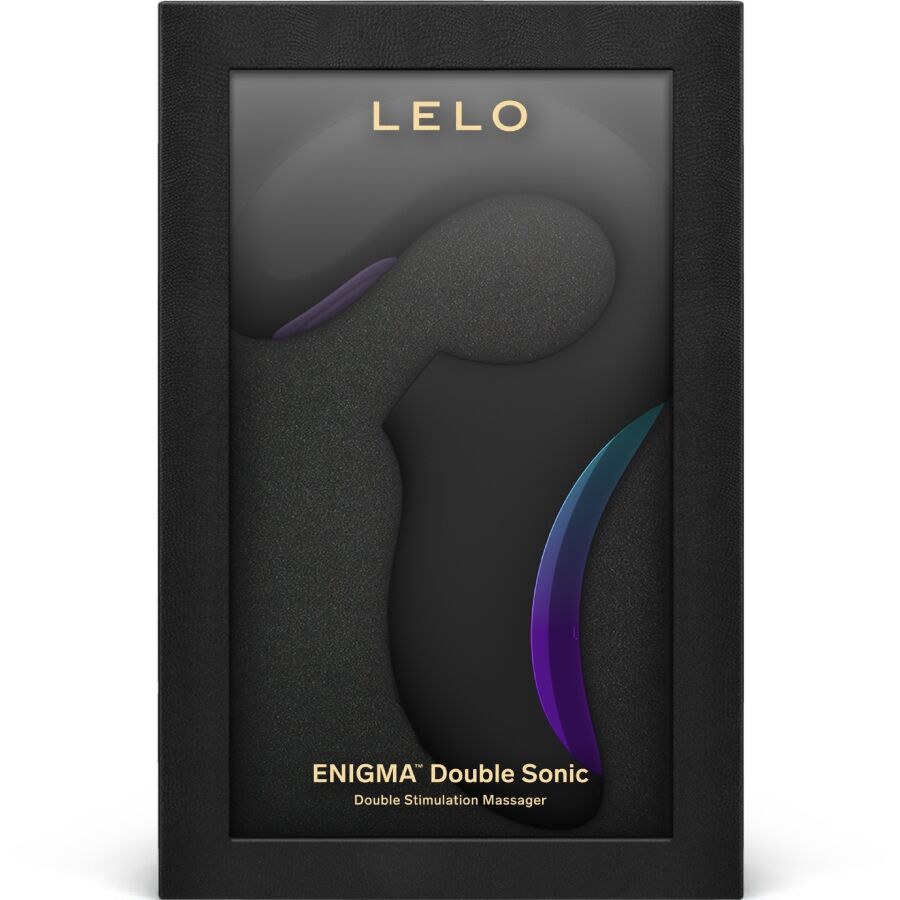 LELO - ENIGMA DOUBLE SONIC G-SPOT VIBRATOR BLACK