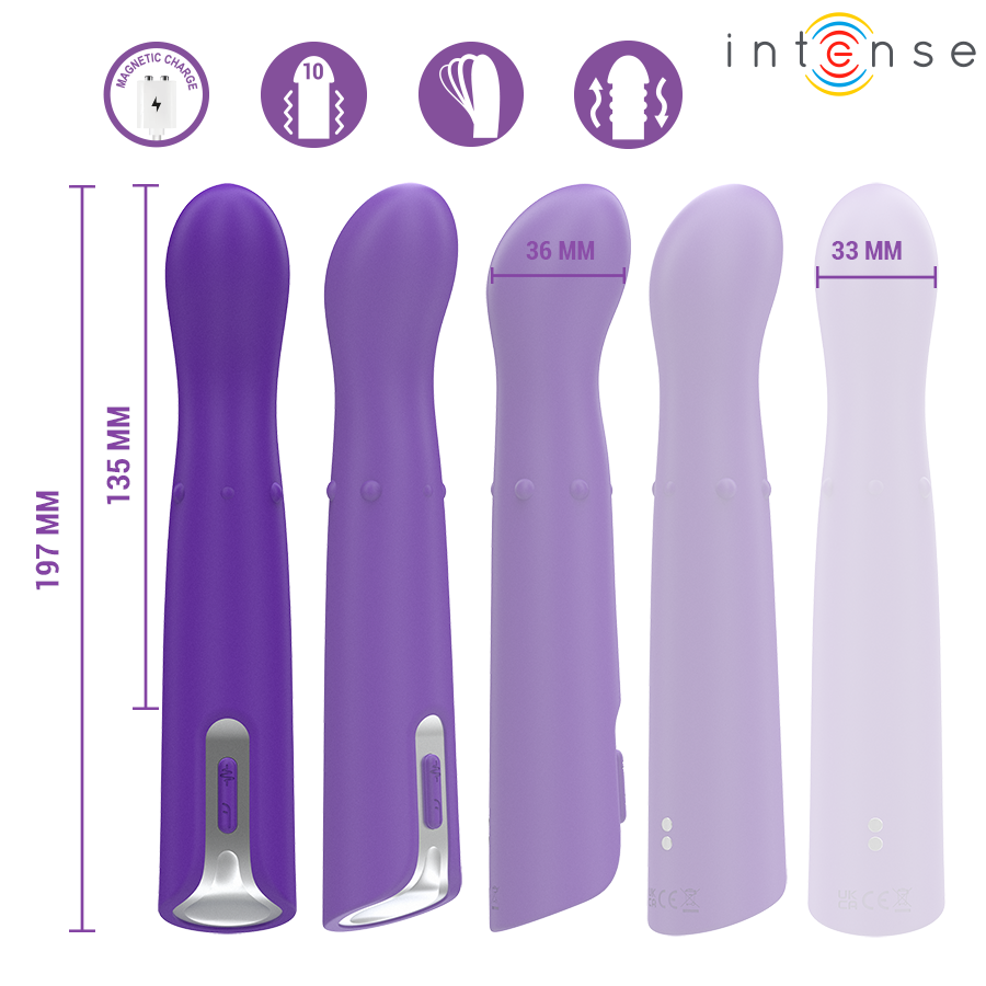 INTENSE - HELENA BEADS UP & DOWN WIGGLE VIBRATOR 13.5 CM