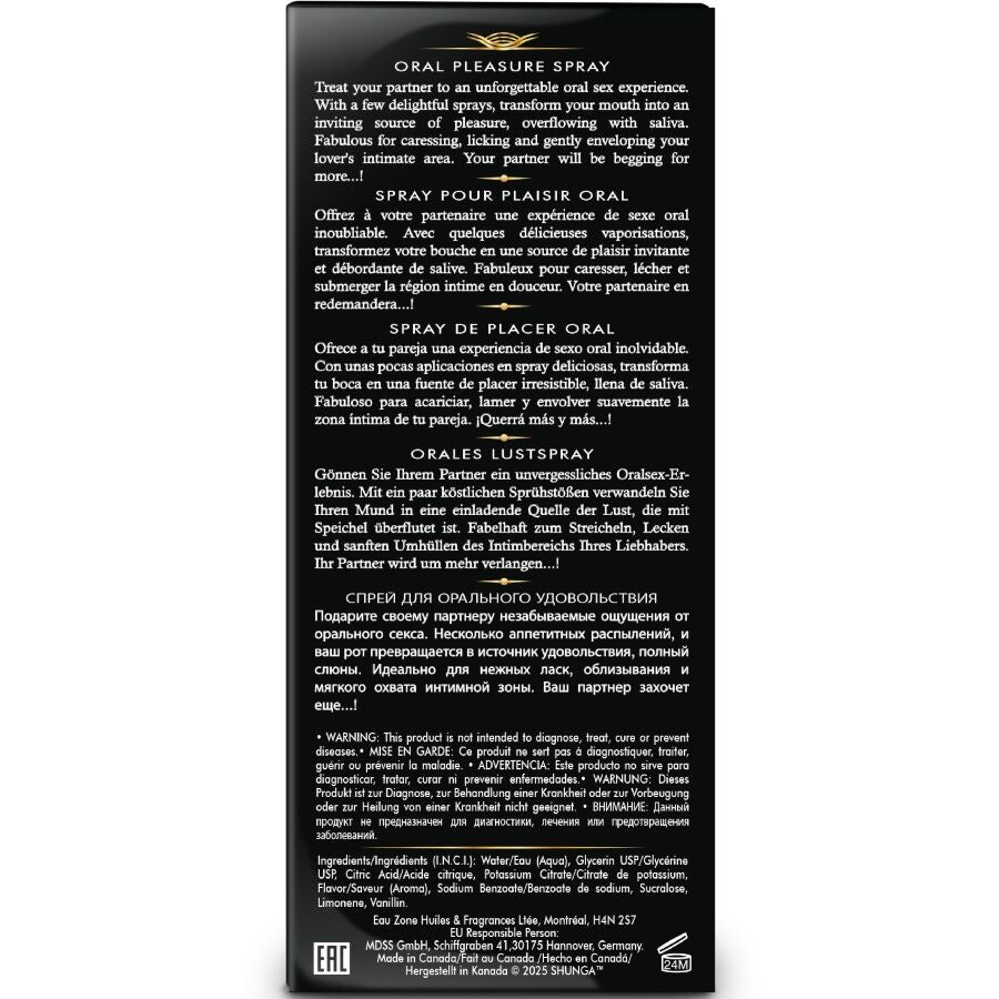 SHUNGA - WAVES PLEASURE ORAL SPRAY SEDUCTIVE WATERMELON 20 ML