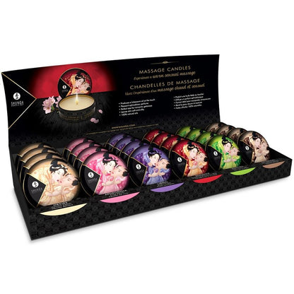 SHUNGA — Mini Caresse à la Bougie  Présentoir Bougies de Massage (24 unités)